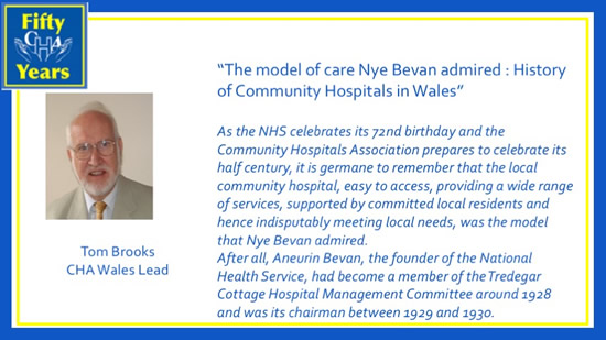 Tom Brooks' paper on the history of community hospitals in Wales.